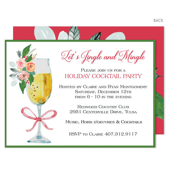 Jingle and Mingle Invitations